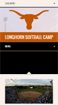 Mobile Screenshot of longhornsoftballcamp.com